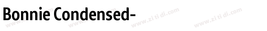 Bonnie Condensed字体转换